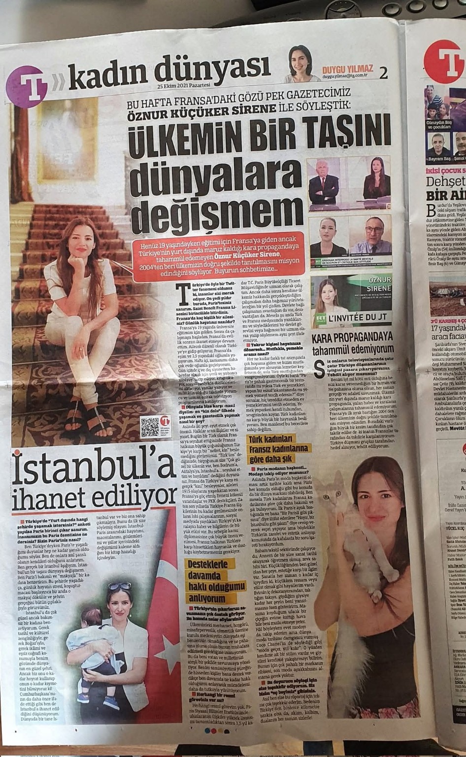 "Ülkemin Bir Taşını Dünyalara Değişmem"