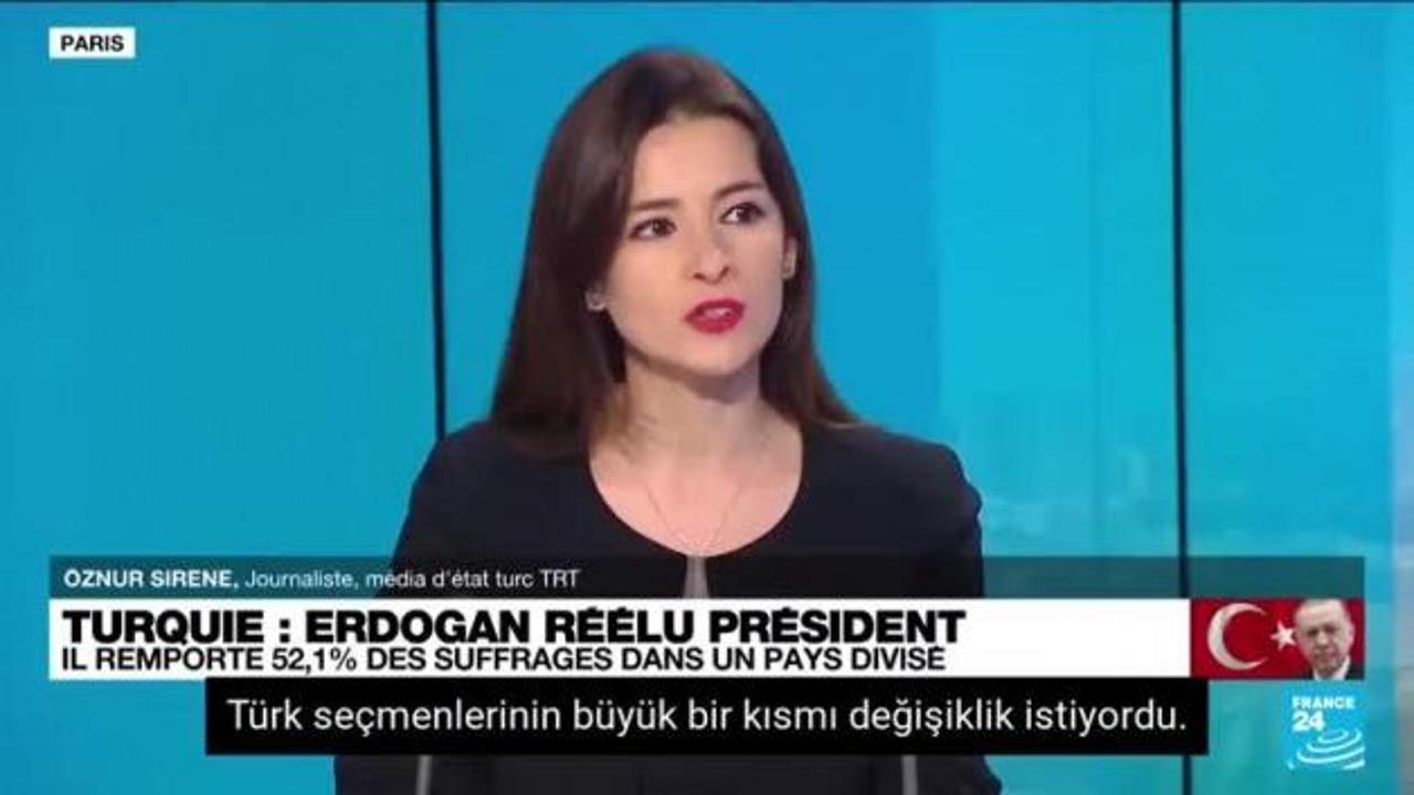 Öznur Sirene, France 24'te seçim sonuçlarını değerlendirdi